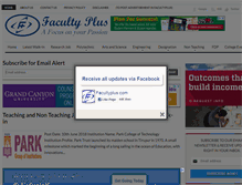 Tablet Screenshot of facultyplus.com